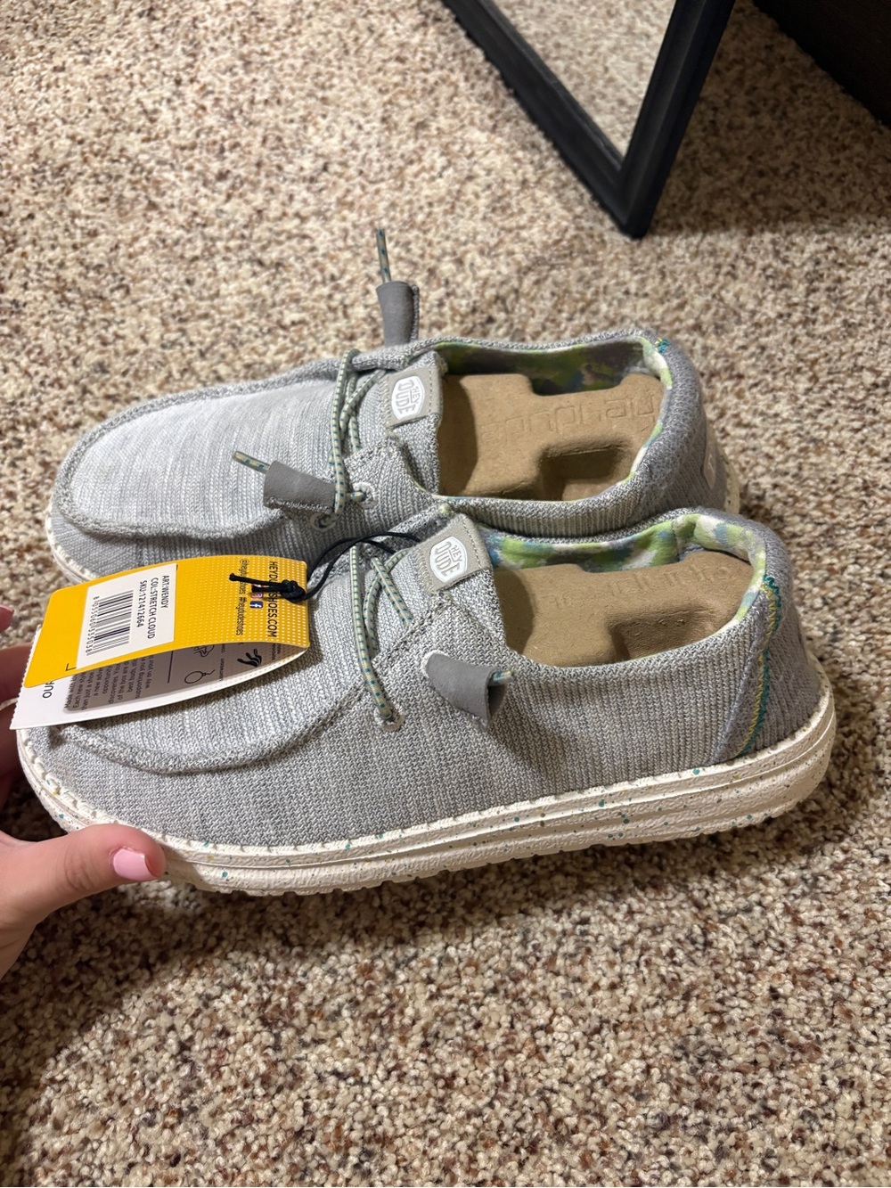Women’s hey dudes Slip-On Shoes in Light Gray